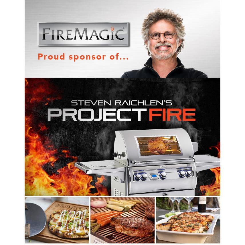 Fire Magic Legacy Regal Propane Gas Countertop Grill with Rotisserie (34-S2S1P-A).