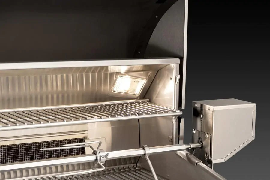 Fire Magic Echelon Diamond E790i 36-Inch Propane Gas Built-In Grill with Backburner, Rotisserie Kit, Magic View Window and Analog Thermometer (E790I-8EAP-W).