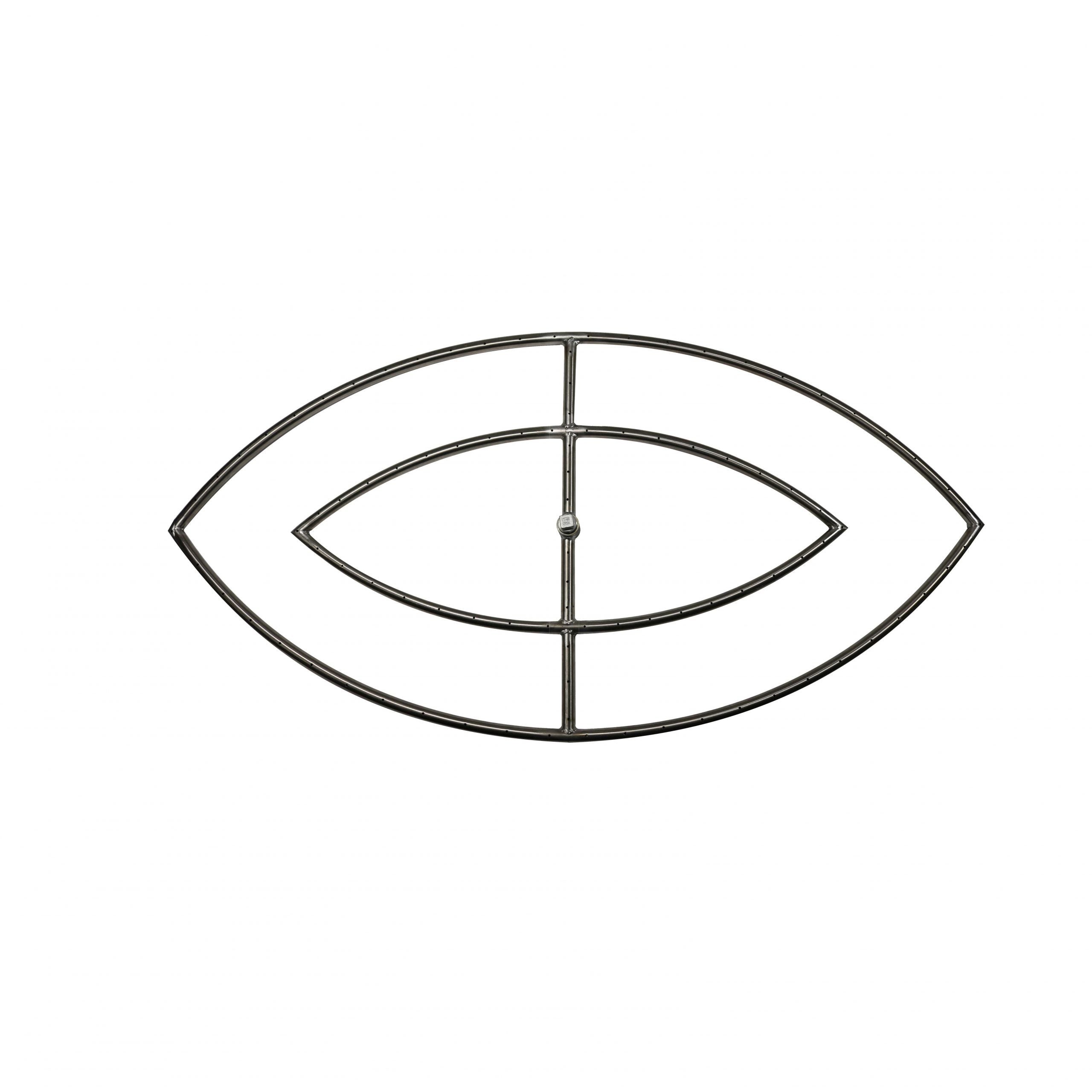 Double Fish Eye Stainless Steel Burner by The Outdoor Plus.