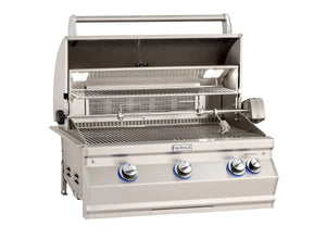 Fire Magic Aurora 30-Inch Built-In Natural Gas Grill With One Infrared Burner & Analog Thermometer (A540I-7LAN).
