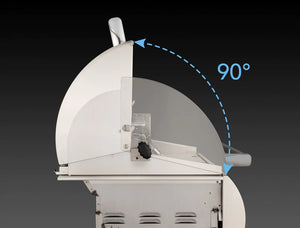 Fire Magic Aurora A660s 30-Inch Natural Gas Freestanding Grill, Single Side Burner, 1 Sear Burner, Backburner, Rotisserie Kit, Magic View Window and Analog Thermometer (A660S-8LAN-62-W).