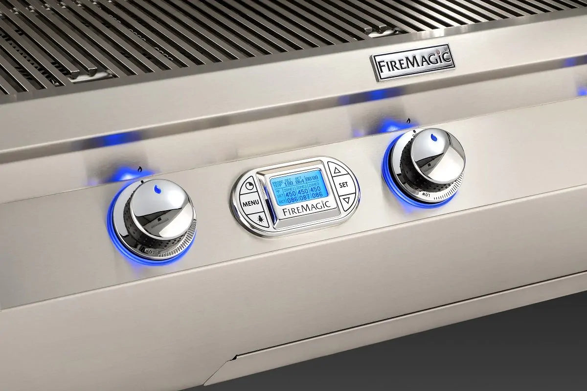 Fire Magic Echelon Diamond E1060s 48-Inch Freestanding Gas Grill With Rotisserie, Single Side Burner, Digital Thermometer & Magic View Window, Propane (E1060S-8E1P-62-W).