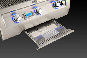 Fire Magic Echelon Diamond E660s 30-Inch Freestanding Gas Grill With Rotisserie, Single Side Burner, Digital Thermometer & Magic View Window, Propane (E660S-8E1P-62-W).