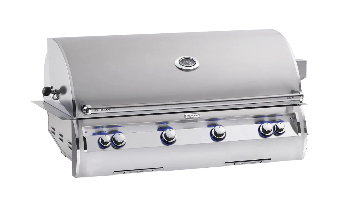 Fire Magic Echelon Diamond E1060i A Series 48-Inch Built-In Gas Grill With Rotisserie & Analog Thermometer, Natural Gas (E1060I-8EAN).
