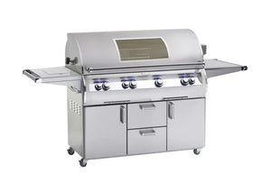 Fire Magic Echelon Diamond E1060s 48-Inch A Series Freestanding Gas Grill With Rotisserie, Single Side Burner, Analog Thermometer & Magic View Window, Natural Gas {E1060S-8EAN-62-W}.