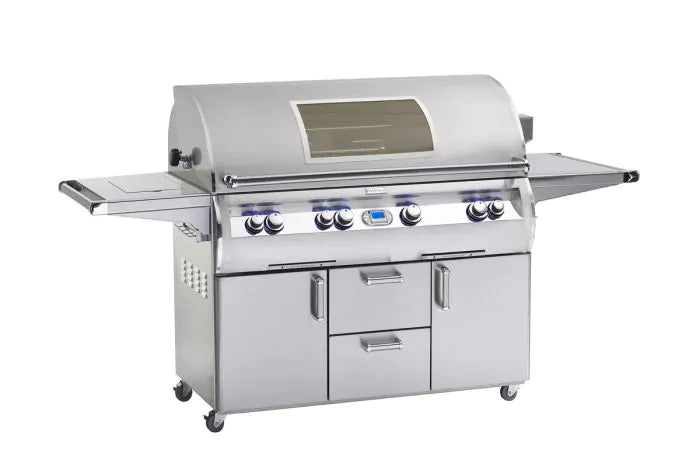 Fire Magic Echelon Diamond E1060s 48-Inch Freestanding Gas Grill With Rotisserie, Single Side Burner, Digital Thermometer & Magic View Window, Propane (E1060S-8E1P-62-W).