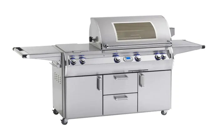 Fire Magic Echelon Diamond E790s 36-Inch Freestanding Gas Grill With Rotisserie, Double Side Burner, Digital Thermometer & Magic View Window, Propane (E790S-8E1P-71-W).
