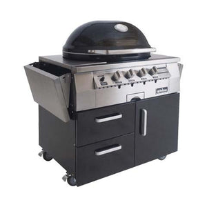 Primo Oval G420 36-Inch Ceramic Freestanding Kamado Gas Grill.