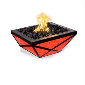 The Outdoor Plus Gladiator Led Fire Bowl Metal Powder Coat.