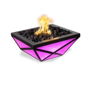 The Outdoor Plus Gladiator Led Fire Bowl Metal Powder Coat.