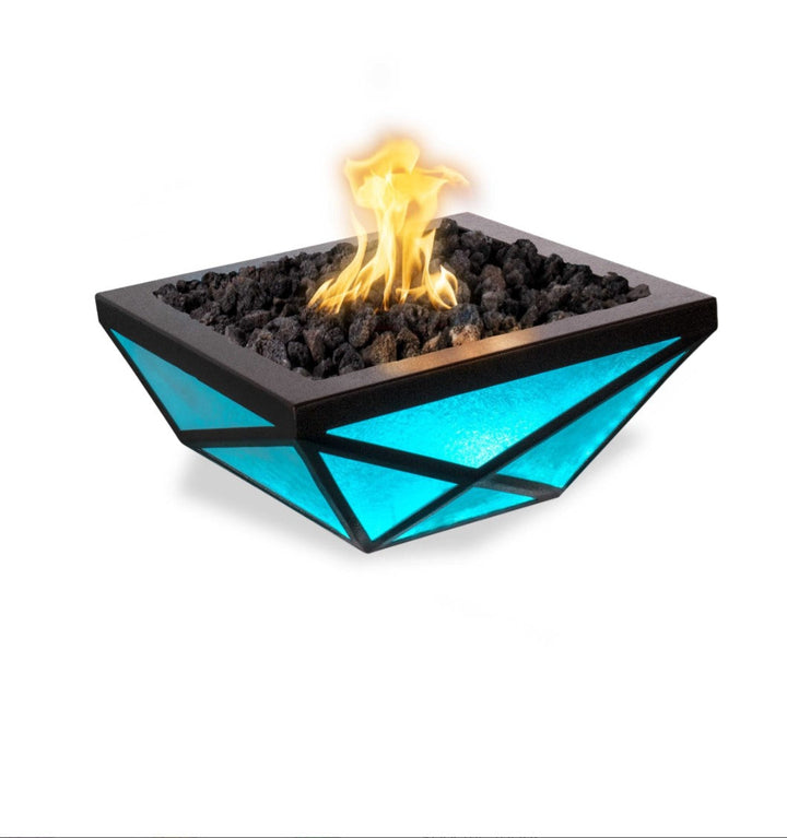 The Outdoor Plus Gladiator Led Fire Bowl Metal Powder Coat.