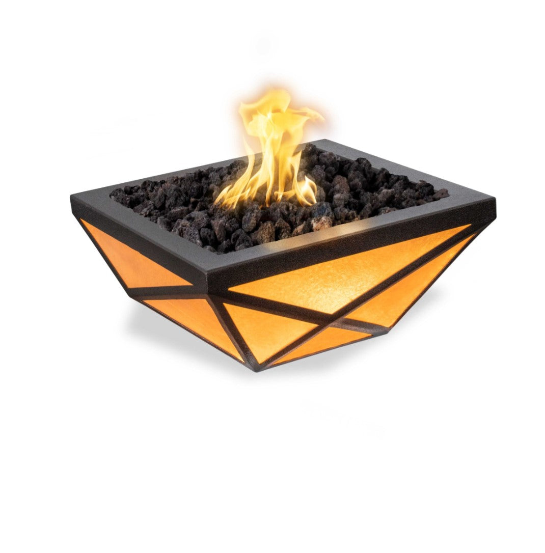 The Outdoor Plus Gladiator Led Fire Bowl Metal Powder Coat.