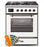 ILVE 30" Majestic II Series Gas Burner and Electric Oven Range with 5 Sealed Burners (UM30DNE3)