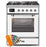 ILVE 30" Majestic II Series Gas Burner and Electric Oven Range with 5 Sealed Burners (UM30DNE3)