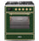 ILVE 30" Majestic II Series Gas Burner and Electric Oven Range with 5 Sealed Burners (UM30DNE3)