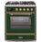 ILVE 30" Majestic II Series Gas Burner and Electric Oven Range with 5 Sealed Burners (UM30DNE3)