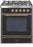 ILVE 30" Majestic II Series Gas Burner and Electric Oven Range with 5 Sealed Burners (UM30DNE3)