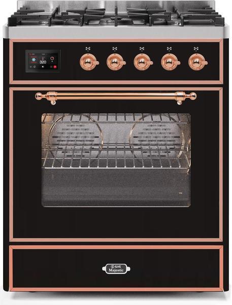 ILVE 30" Majestic II Series Gas Burner and Electric Oven Range with 5 Sealed Burners (UM30DNE3)