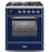 ILVE 30" Majestic II Series Gas Burner and Electric Oven Range with 5 Sealed Burners (UM30DNE3)