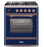 ILVE 30" Majestic II Series Gas Burner and Electric Oven Range with 5 Sealed Burners (UM30DNE3)