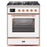 ILVE 30" Majestic II Series Gas Burner and Electric Oven Range with 5 Sealed Burners (UM30DNE3)