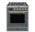 ILVE 30" Majestic II Series Gas Burner and Electric Oven Range with 5 Sealed Burners (UM30DNE3)