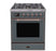 ILVE 30" Majestic II Series Gas Burner and Electric Oven Range with 5 Sealed Burners (UM30DNE3)