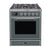 ILVE 30" Majestic II Series Gas Burner and Electric Oven Range with 5 Sealed Burners (UM30DNE3)