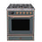 ILVE 30" Majestic II Series Gas Burner and Electric Oven Range with 5 Sealed Burners (UM30DNE3)