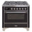 ILVE 36 Inch Majestic II Series Dual Fuel Natural Gas Range with 6 Burners and Griddle with 3.5 cu. ft. Oven Capacity TFT Oven Control Display (UM09FDNS3)