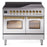 ILVE 40" Nostalgie II Series Freestanding Electric Double Oven Range with 6 Elements, Triple Glass Cool Door, Convection Oven, TFT Oven Control Display and Child Lock - UPDI406NMP