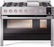 ILVE 48" Panoramagic Series Freestanding Double Oven Dual Fuel Range with 8 Sealed Burners and Griddle - UPM12FDS3