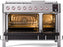 ILVE 48" Panoramagic Series Freestanding Double Oven Dual Fuel Range with 8 Sealed Burners and Griddle - UPM12FDS3