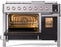 ILVE 48" Panoramagic Series Freestanding Double Oven Dual Fuel Range with 8 Sealed Burners and Griddle - UPM12FDS3