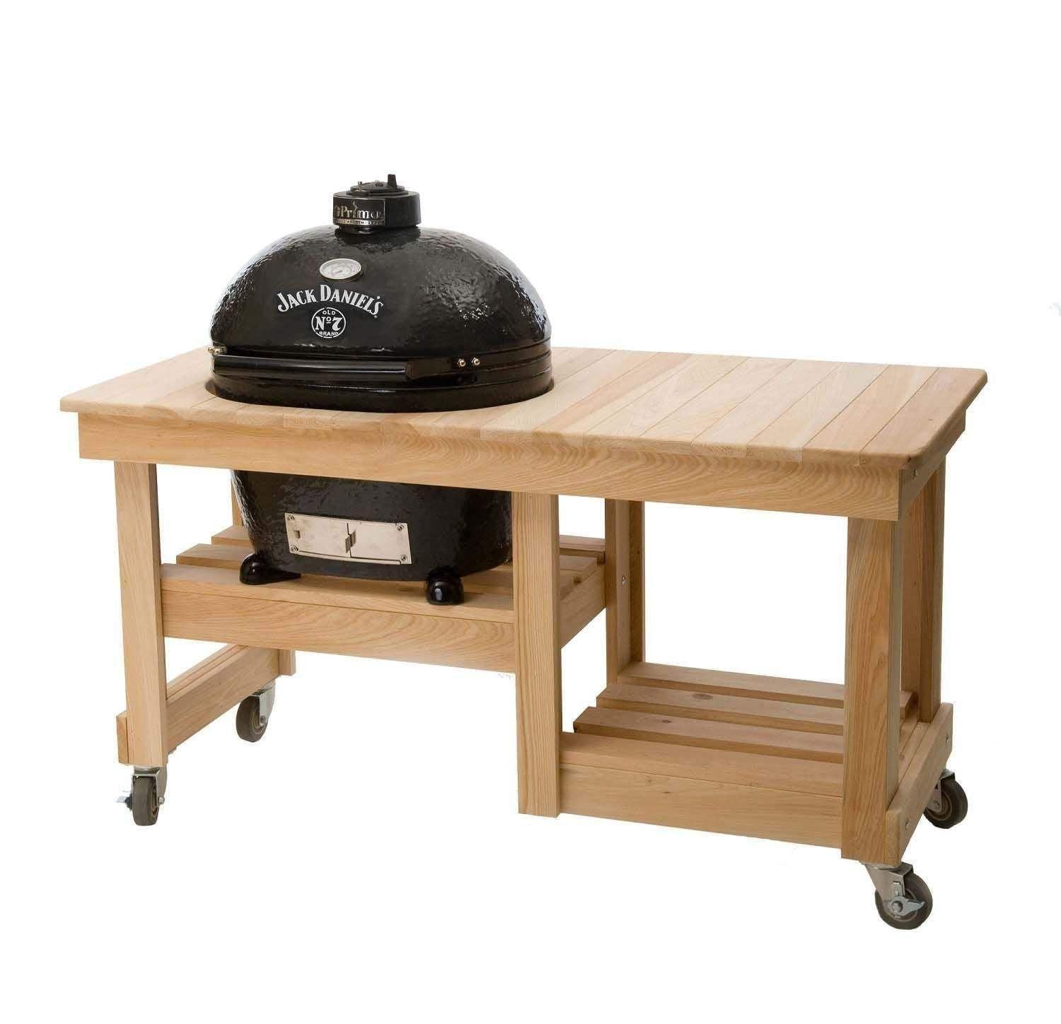 Primo Oval XL 400 Ceramic Kamado Grill on Table.