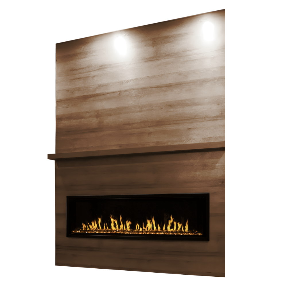 Modern Flames Allwood Fireplace Wall System for Orion Slim Electric Fireplace.