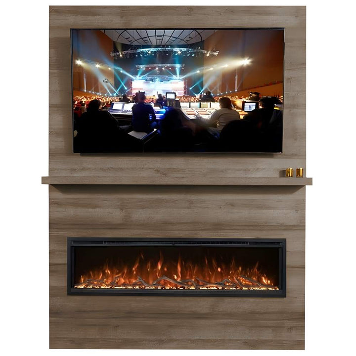 Modern Flames Allwood Fireplace Wall System for Spectrum Slimline Electric Fireplace.
