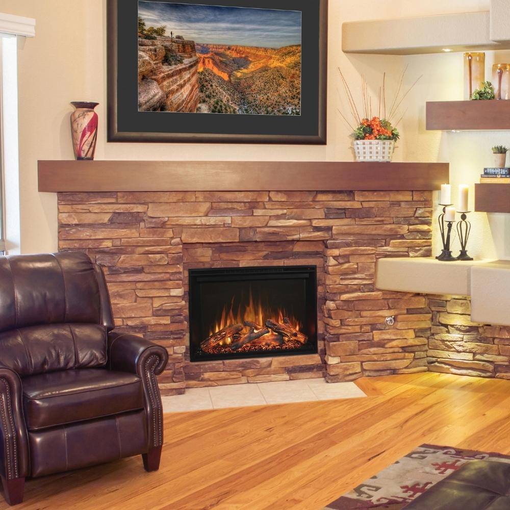 Modern Flames Redstone 36-Inch Built-In Electric Fireplace Insert.