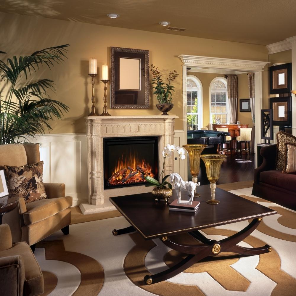Modern Flames Redstone 36-Inch Built-In Electric Fireplace Insert.