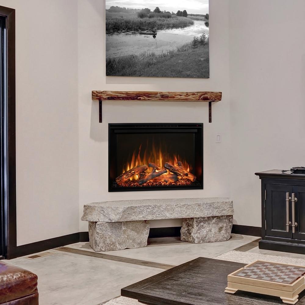 Modern Flames Redstone 36-Inch Built-In Electric Fireplace Insert.