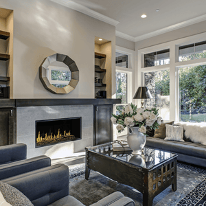 Modern Flames Orion Multi 3-Sided Built-In/Wall-Mounted Electric Fireplace.