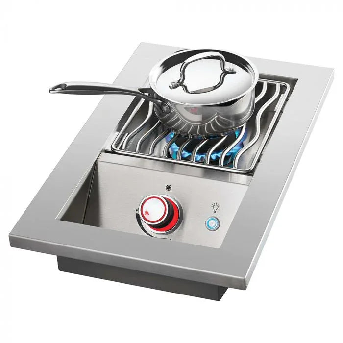 Napoleon Built-In 700 Series 10,000 BTU 10-Inch Drop-In Natural Gas Single Side Burner with Stainless Steel Cover - BIB10RTNSS.