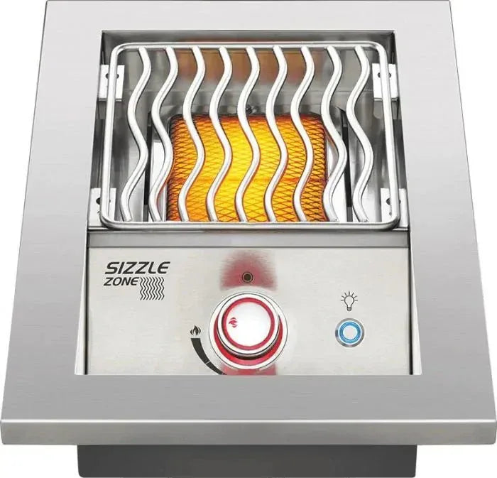 Napoleon Built-In 700 Series 10,000 BTU 10-Inch Drop-In Natural Gas Single Side Burner with Stainless Steel Cover - BIB10RTNSS.