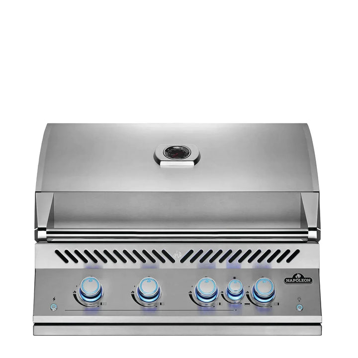 Napoleon Built-In 700 Series 32-Inch Natural Gas Grill w/ Infrared Rear Burner & Rotisserie Kit - BIG32RBNSS-1.