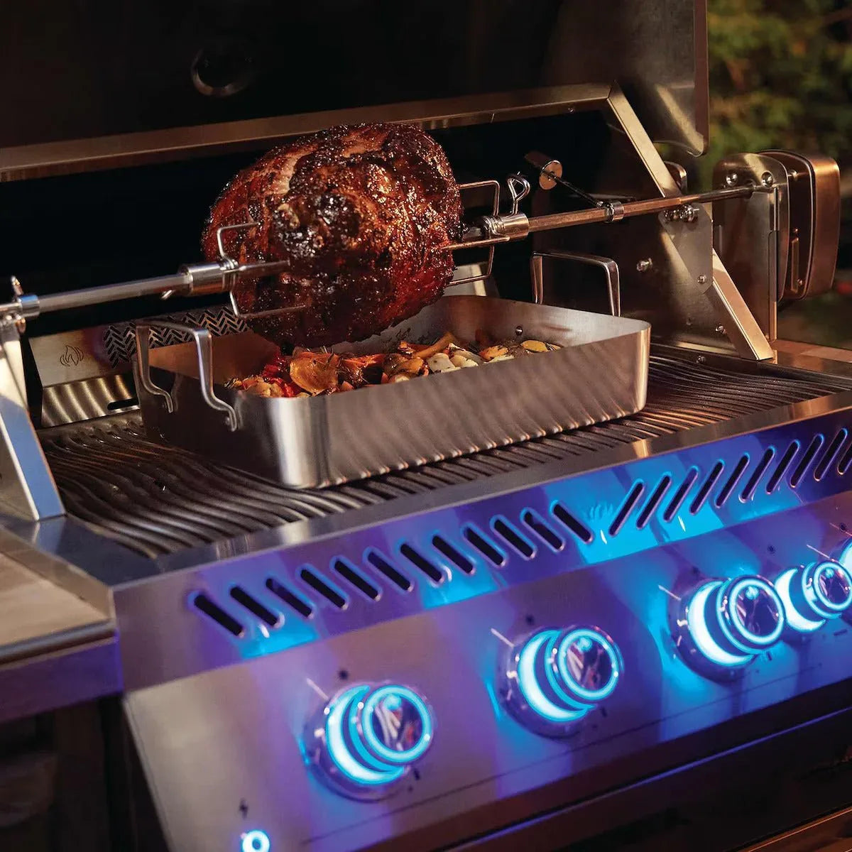 Napoleon Built-In 700 Series 32-Inch Propane Gas Grill w/ Infrared Rear Burner & Rotisserie Kit - BIG32RBPSS-1.