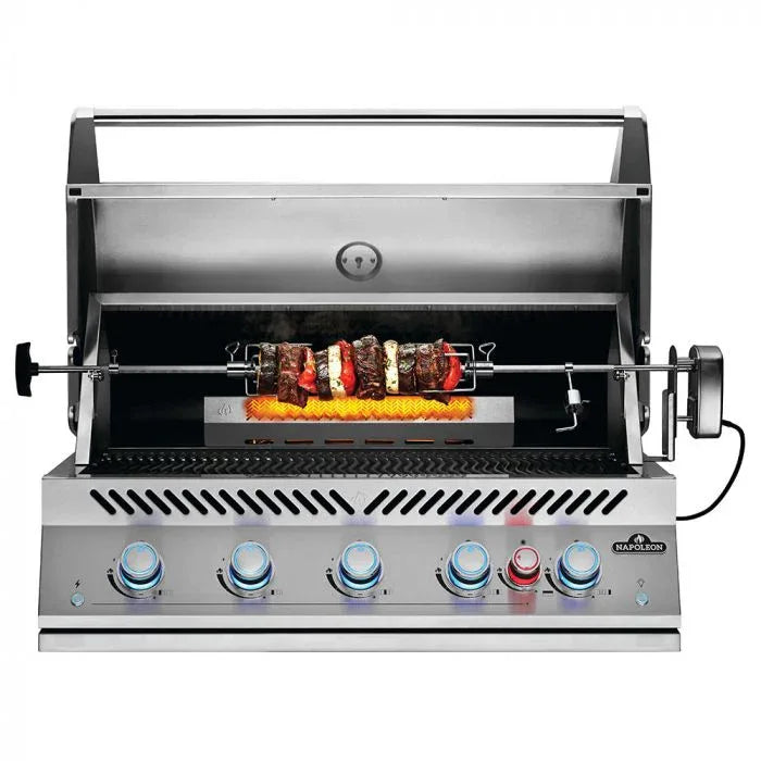 Napoleon Built-In 700 Series 38-Inch Natural Gas Grill w/ Infrared Rear Burner & Rotisserie Kit - BIG38RBNSS-1.