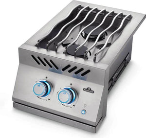 Napoleon Built-In 700 Series Inline Natural Gas Dual Range Top Burner with Stainless Steel Cover - BIB12RTNSS.