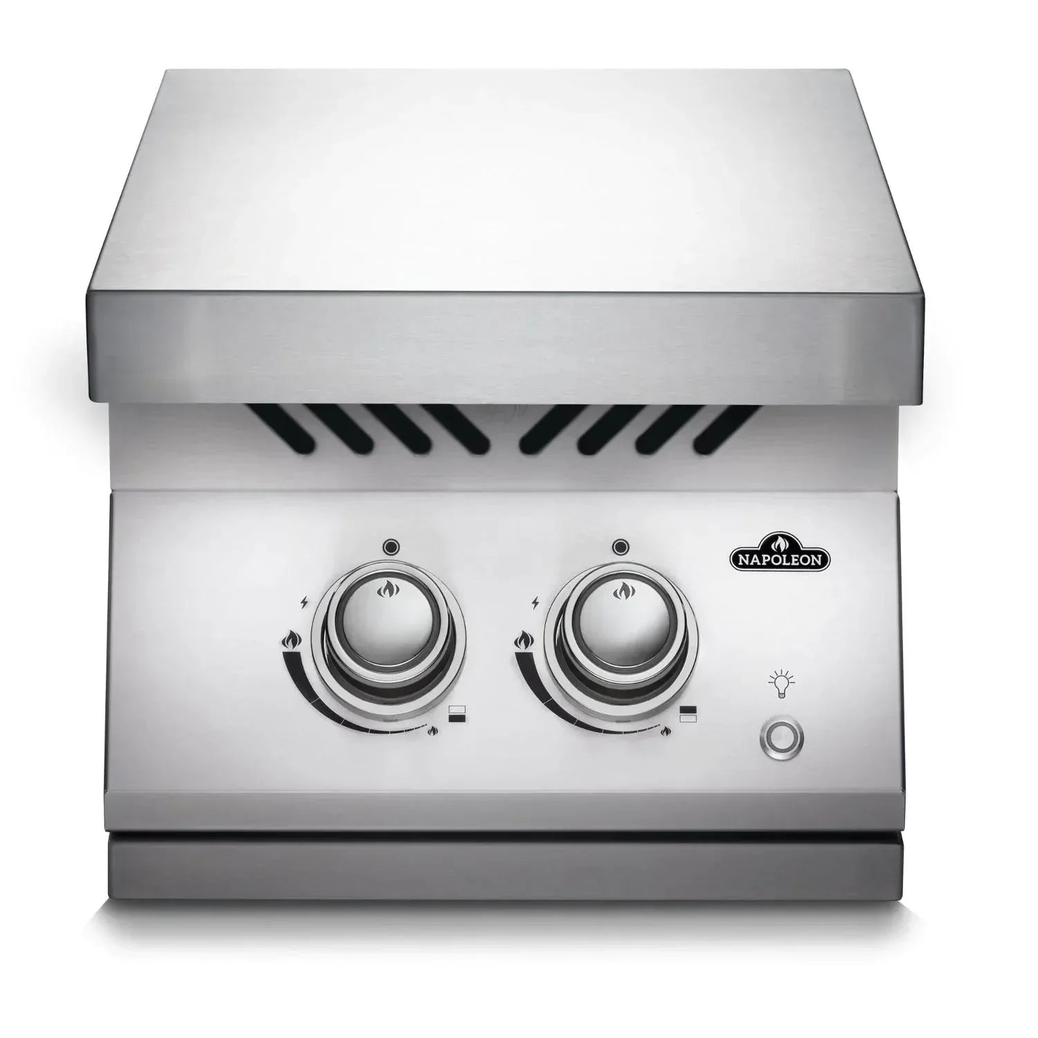 Napoleon Built-In 700 Series Inline Natural Gas Dual Range Top Burner with Stainless Steel Cover - BIB12RTNSS.
