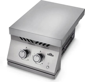 Napoleon Built-In 700 Series Inline Natural Gas Dual Range Top Burner with Stainless Steel Cover - BIB12RTNSS.