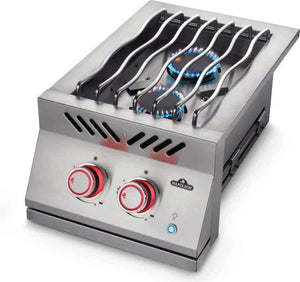 Napoleon Built-In 700 Series Inline Propane Dual Range Top Burner with Stainless Steel Cover - BIB12RTPSS.